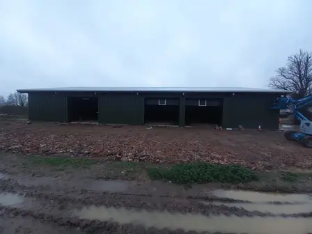 view of whole cladding for a barn
