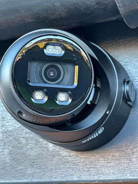 Black CCTV camera