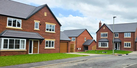 New houses in suburb