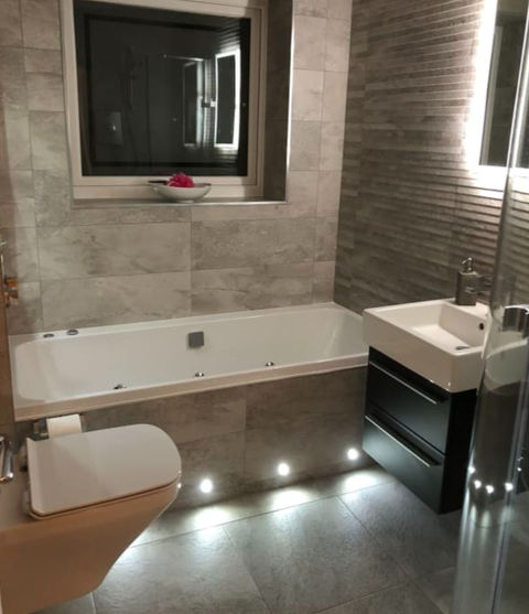 LED lighting in bathroom
