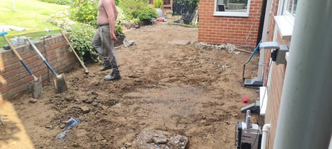 Porcelain Patio Installation