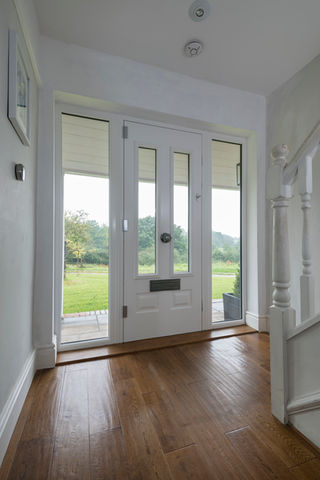 Interior white door