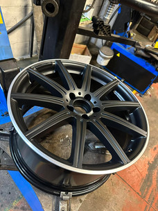 Black AMG wheels