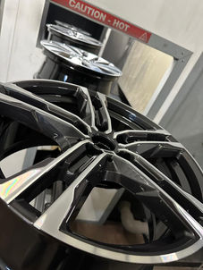 Line of multi spoke diamond cut wheels