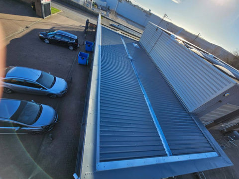 New roof in a car park