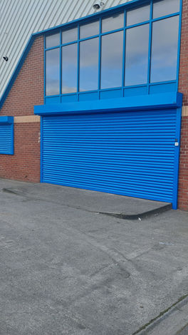 Blue door and window shutters
