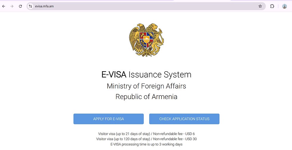 E-visa Armenia