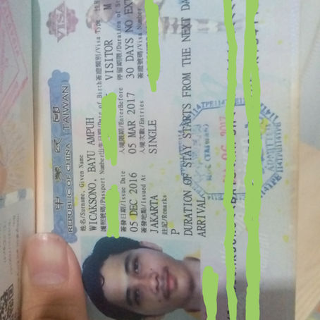 Mengurus Visa Taiwan Sendiri