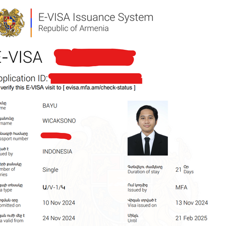 Visa Armenia