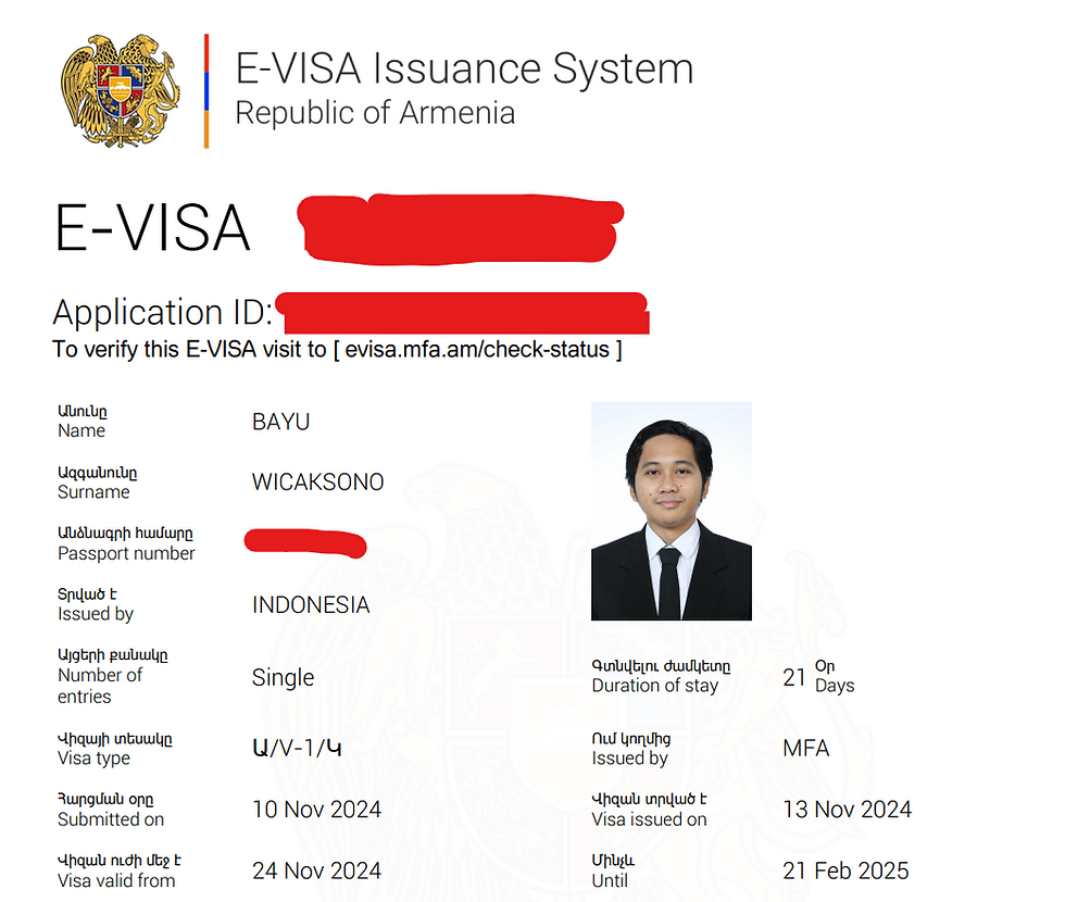 visa Armenia