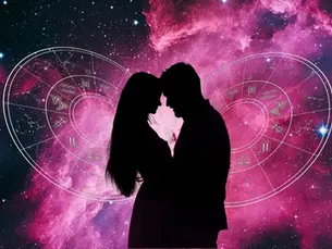 A couple in the stary sky