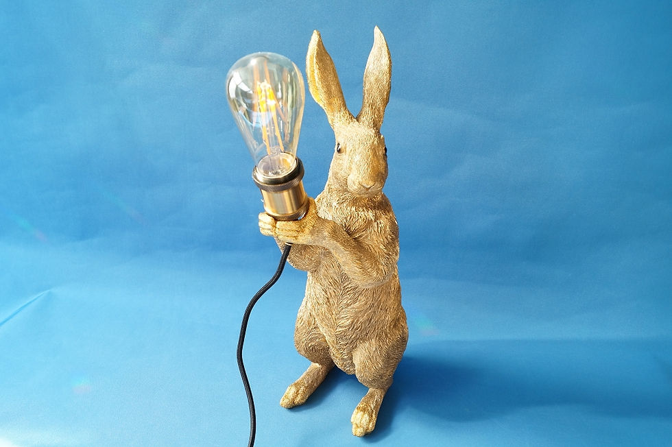 Miniaturbild: Exquisites Design! Geniale, große Hasenlampe – Höhe ca. 47 cm