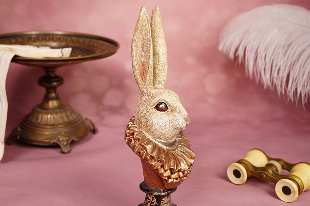 Miniaturbild: NOSTALGIE PUR! ENTZÜCKENDE Hasenbüste mit toller Ausstrahlung! Höhe ca. 21 cm.