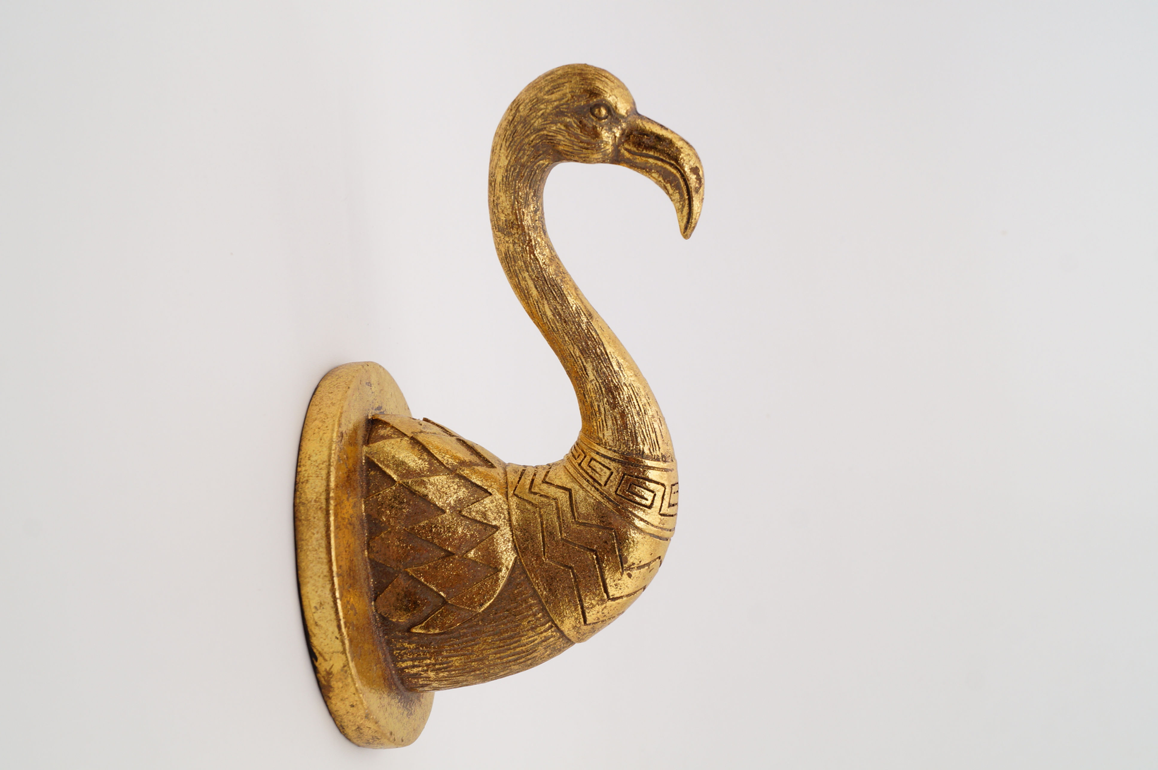 Goldener Flamingo für die Wand