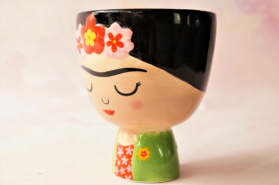 Miniaturbild: BLUMENTOPF aus Steingut - Frida Kahlo, das Original