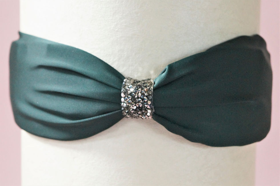 Eleganter Haarreifen mit Glitzerkristalle