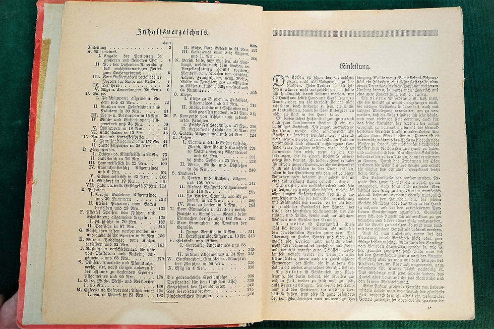 Miniaturbild: Antikes Kochbuch aus der Zeit des Art Déco – Davidis Kochbuch