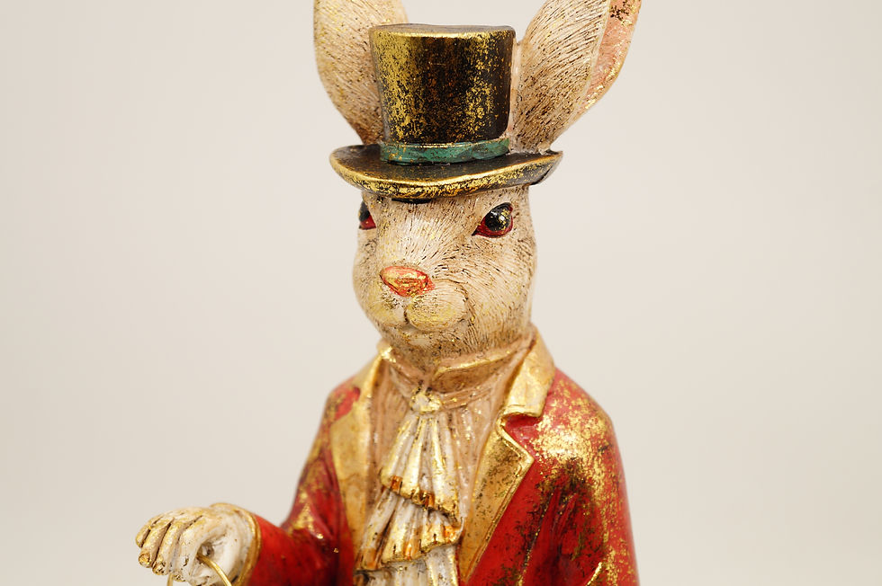 Miniaturbild: Eleganter Hasen-Gentleman mit Uhr – Stilvolles Deko-Highlight