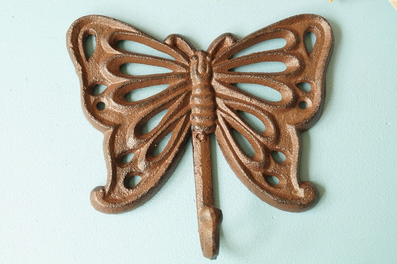 Miniaturbild: SOWAS VON HERZIG! Haken aus Gußeisen grün oder braun
