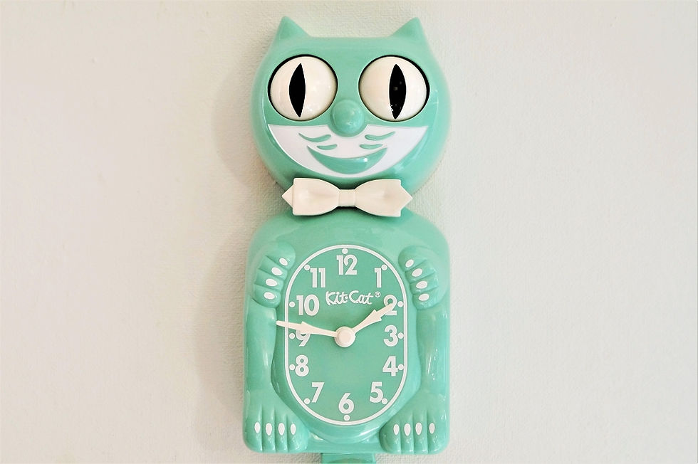 Miniaturbild: Mister Kit-Cat Klock - Ocean Waves  - Höhe ca. 39,5 c