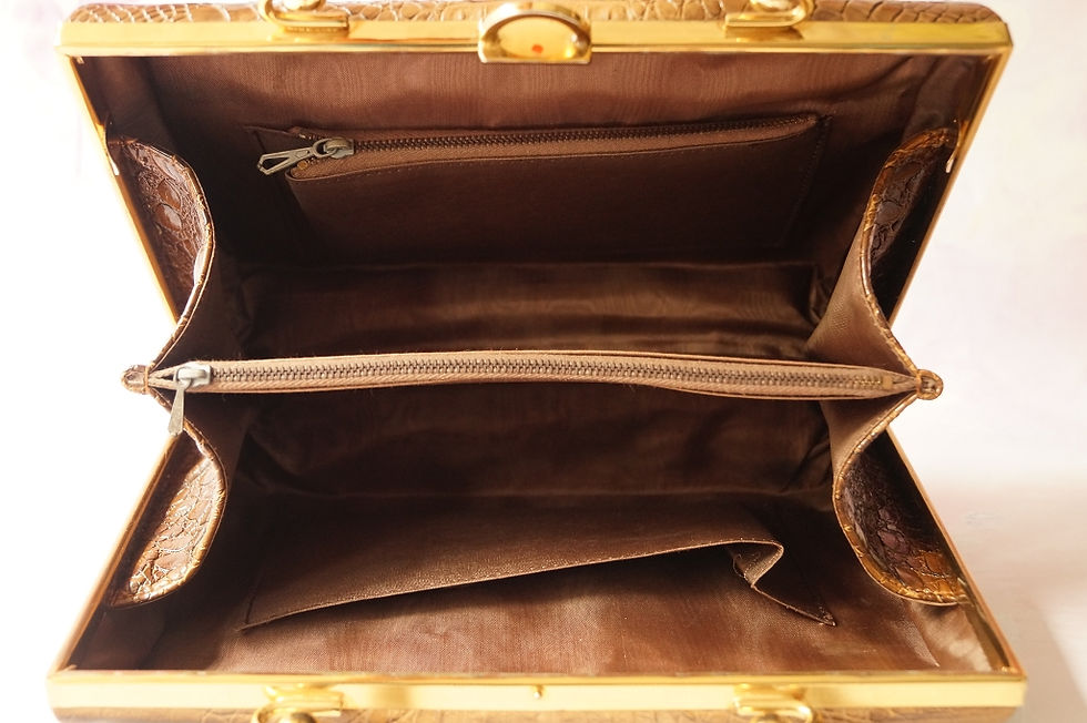 Miniaturbild: Außergewöhnliche Vintage Tasche mit Schnappverschluß
