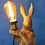 Miniaturbild: Exquisites Design! Geniale, große Hasenlampe – Höhe ca. 47 cm
