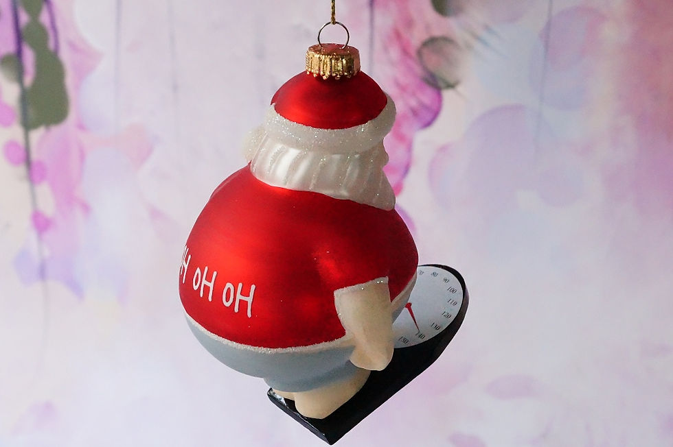 Miniaturbild: OHOHOH Weihnachtsmann auf Waage - genialer Christbaumschmuck