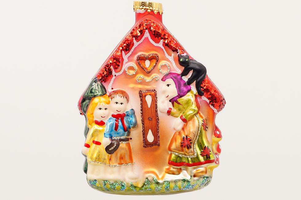 Hänsel & Gretel – handgefertigter Christbaumschmuck aus Glas