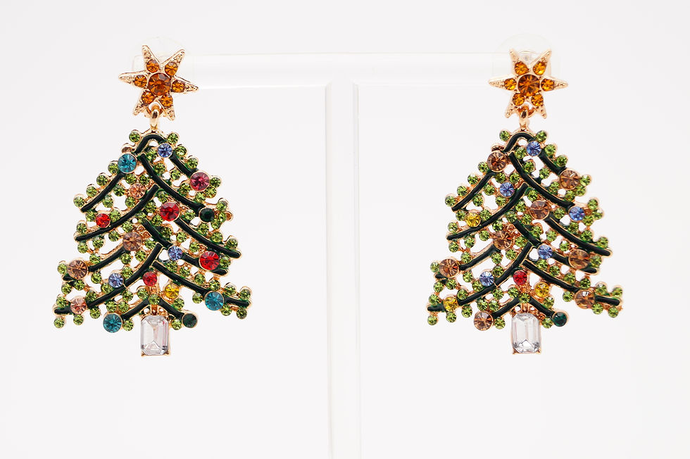Miniaturbild: Weihnachtsbaum - geniale, funkelnde Ohrringe!