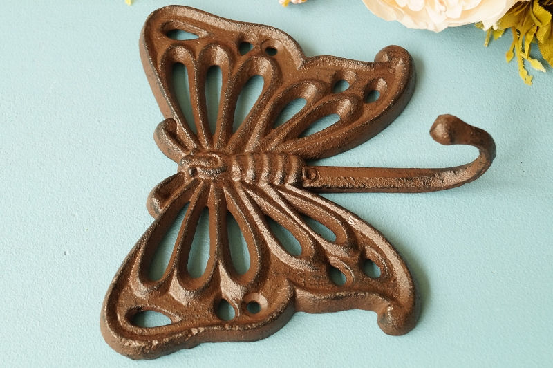 Miniaturbild: SOWAS VON HERZIG! Haken aus Gußeisen grün oder braun