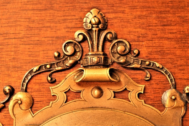 Miniaturbild: HISTORISMUS SCHREIBPULT / TISCH- oder REISESEKRETÄR mit Beschlägen und Monogramm