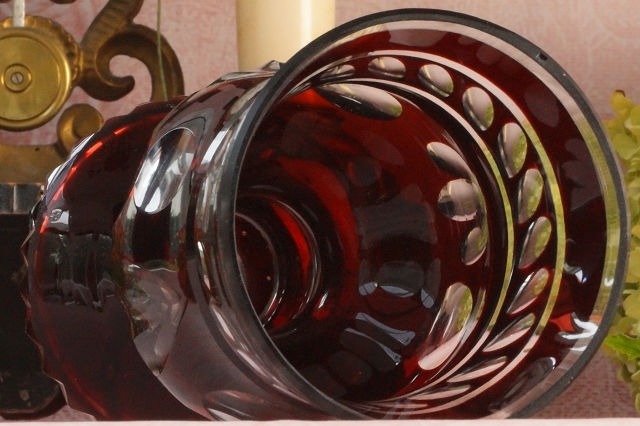 Miniaturbild: BIEDERMEIER Ranftbecher aus Rubinglas!