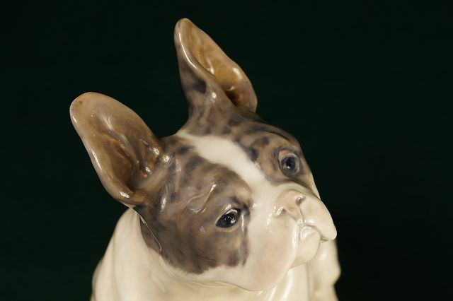 Miniaturbild: ORIGINAL!!! Royal Copenhagen  - Französische Bulldogge Design Knud Kyhn 1908