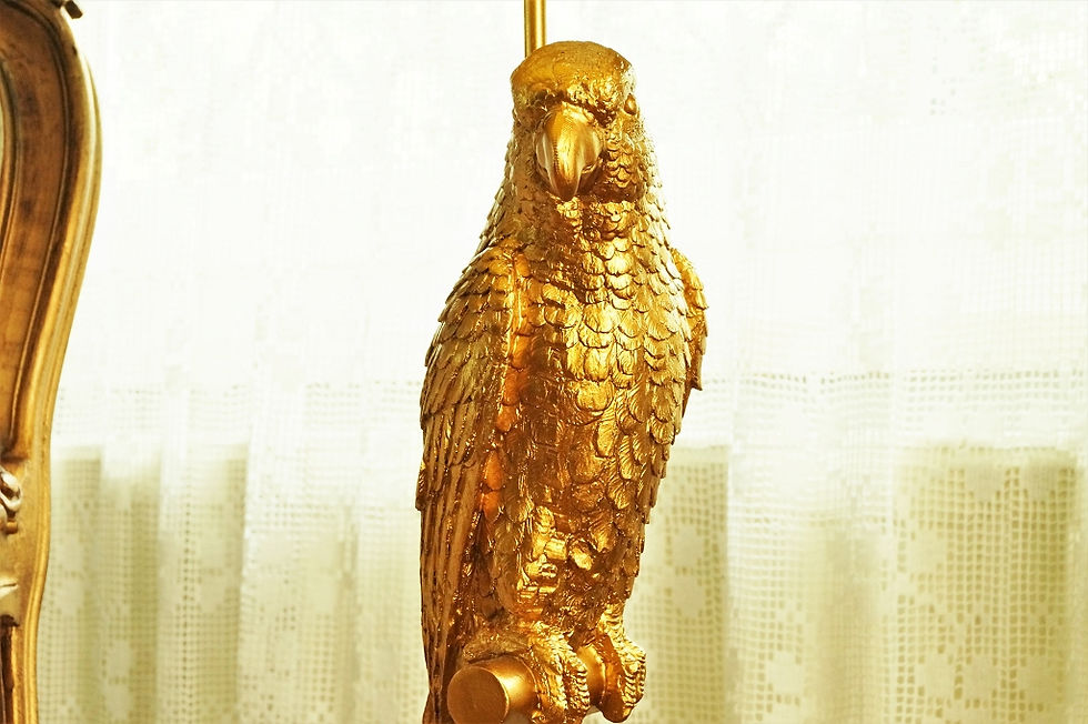 Miniaturbild: Extravagante und edle Papagei Stehlampe – Höhe ca. 120,5 cm