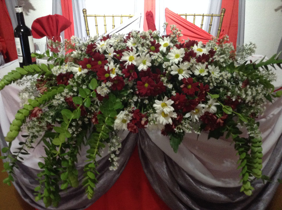 Red and SIlver Motif