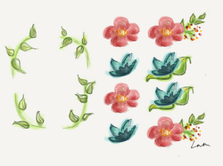 Spring Wreath & Flowers