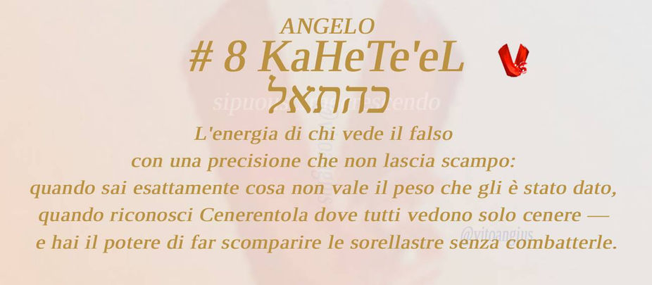 Copertina Angelo # 8 KaHeTe'eL: l'energia di chi vede il falso e lo dissolve