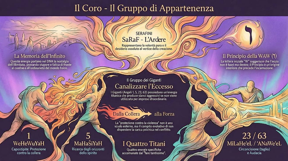 Infografica 01 WeHeWuYaH: Il Coro angelico e il gruppo di appartenenza