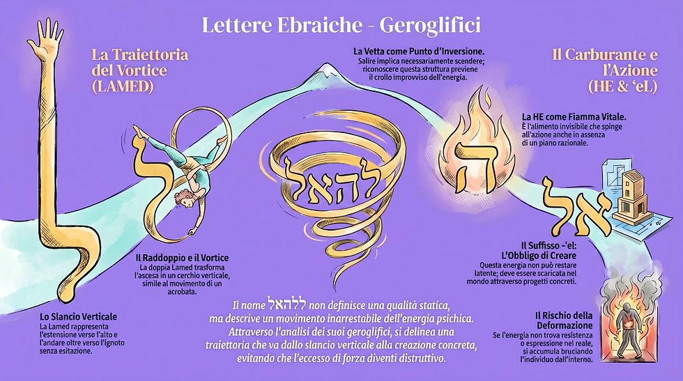 Infografica Angelo # 6 LeLeHe'eL: Lettere Ebraiche