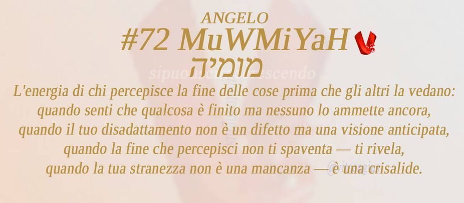 Copertina 72 MuWMiYaH - L'energia di chi percepisce la fine delle cose prima che gli altri la vedano
