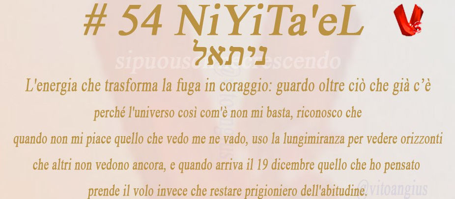 Copertina angelo # 54 NiYiTa'eL L'Angelo dei Fuggiaschi Coraggiosi - Il Guardiano della Lungimiranza