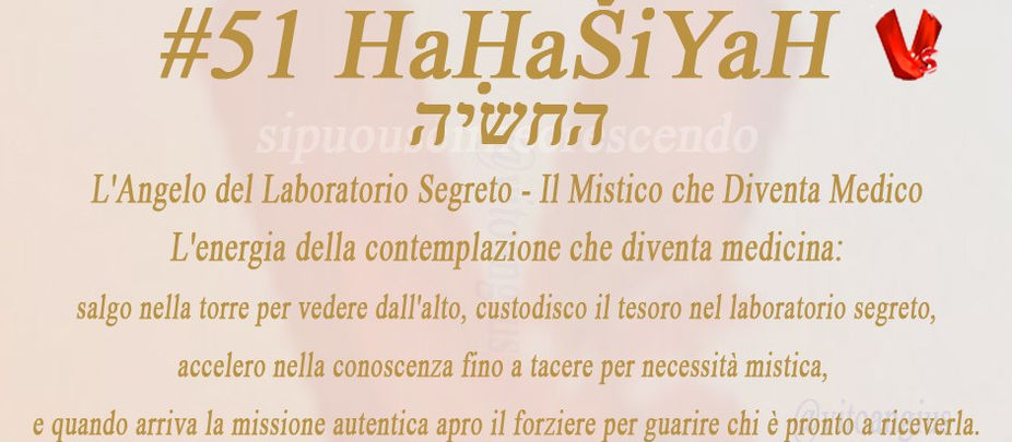 copertina angelo 51 HaḤaŠiYaH, L'Angelo del Laboratorio Segreto - Il Mistico che Diventa Medico