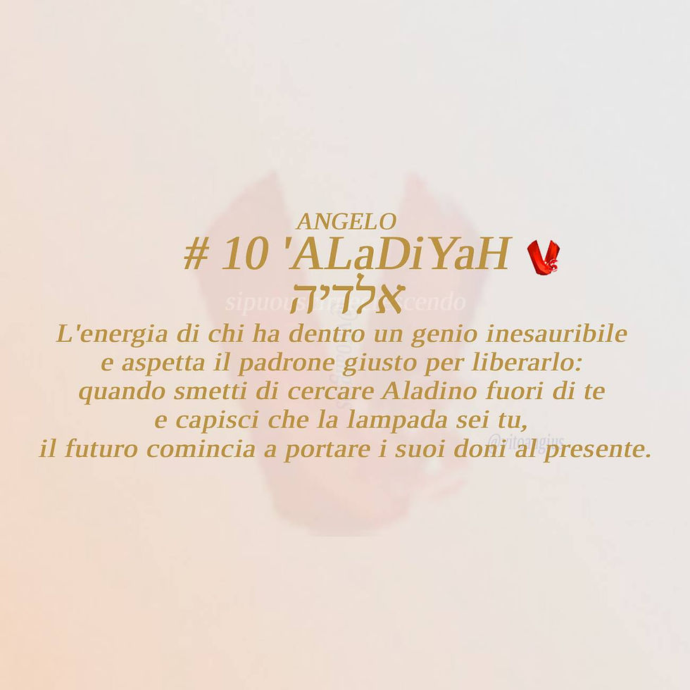 Copertina Angelo 10 'ALaDiYaH - Il dono e la lampada di Aladino. nell'angelologia di Igor Sibaldi. Corpus Sibaldianum.