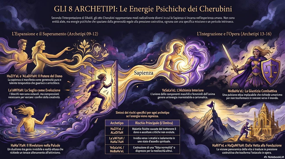 Infografica Coro Cherubini: gli 8 archetipi