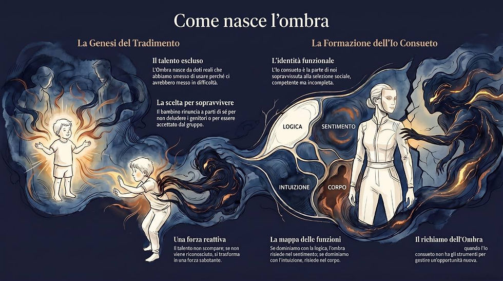 Infografica Le Ombre: Come masce l'ombra