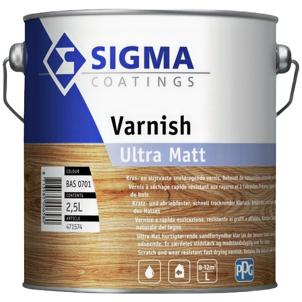 Sigma varnish ultra matt - Bas. 0701 lt.1