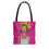 Thumbnail: Woman with Flower Crown - just breathe Tote