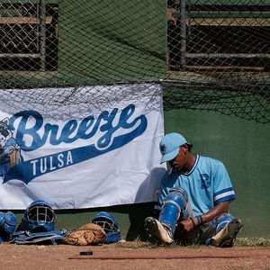 Breeze catcher Dalon Smith in Little Rock, Arkansas