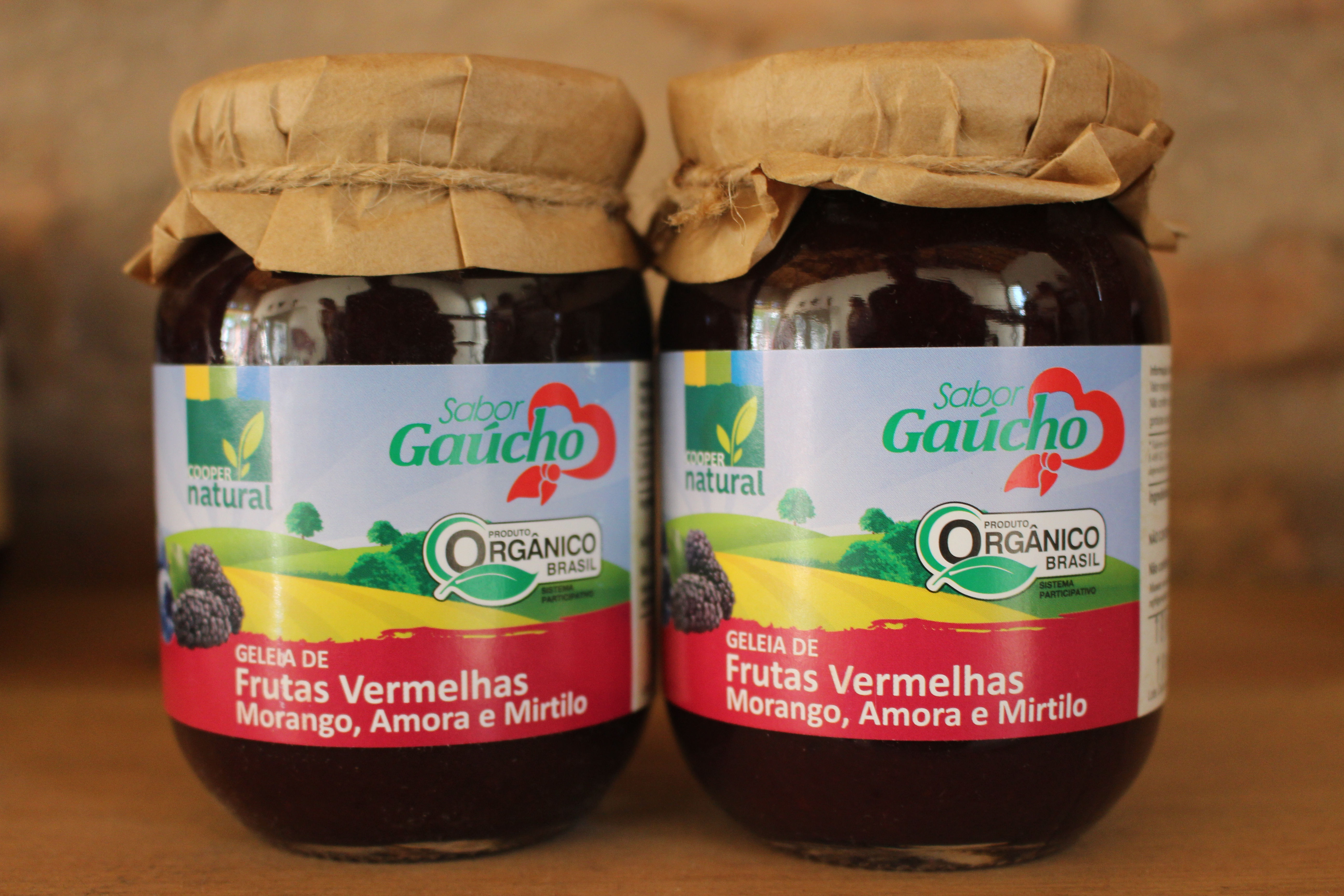 geléia frutas vermelhas - orgânica