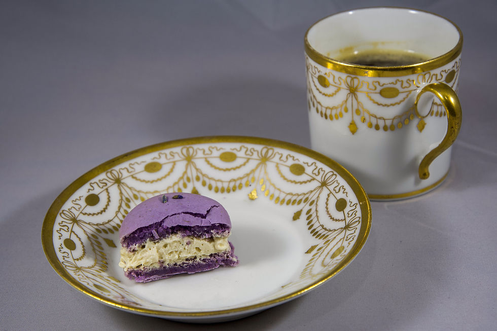 lavender honey macaron